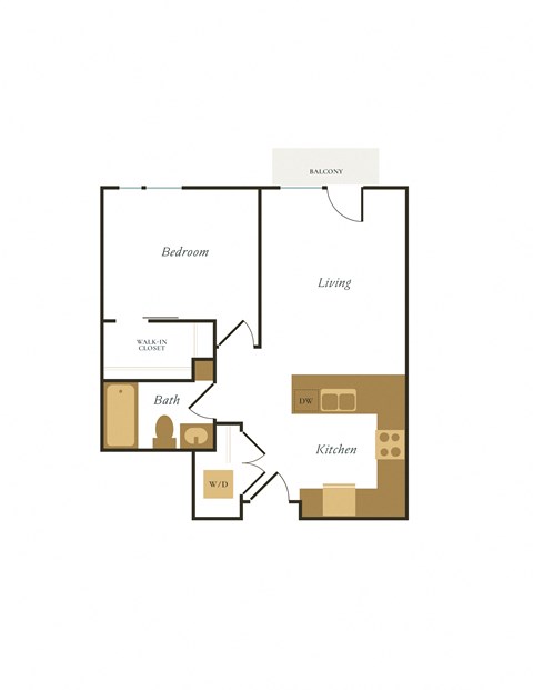 bedroom floor plan at the falls apartments in raleigh nc